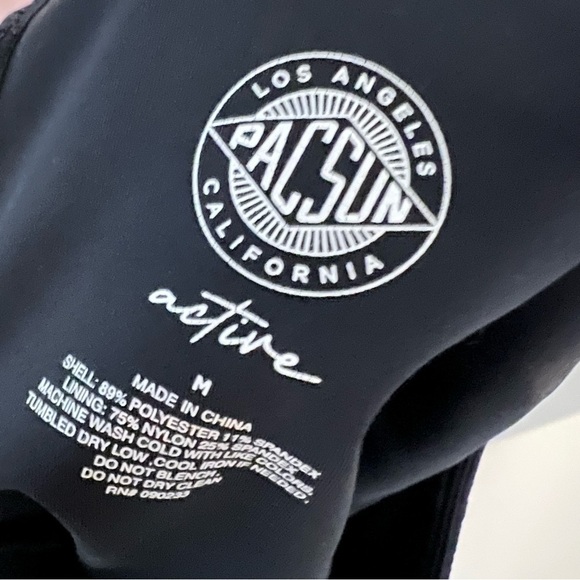 Pacsun Active Black Pleated Tennis Skort Balletcore Retro Varsity Sportswear - Picture 3 of 3